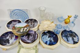 Mixed ceramics and glassware to include Carlton Ware, collector plates and other.