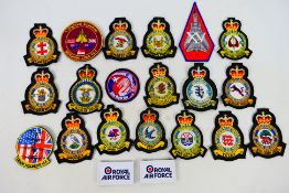 A collection of RAF related cloth patches, squadron and other.