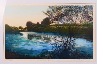 Frances St Clair Miller, landscape scene titled Ross-On-Wye, signed and titled artist's proof,