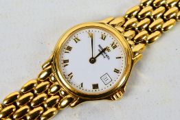 Raymond Weil - A gilt stainless steel lady's wrist watch, # 5368,