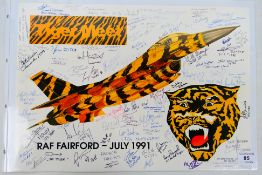 Aviation Interest - NATO Tiger Association: A commemorative print from the NATO Tiger Meet 1991 RAF