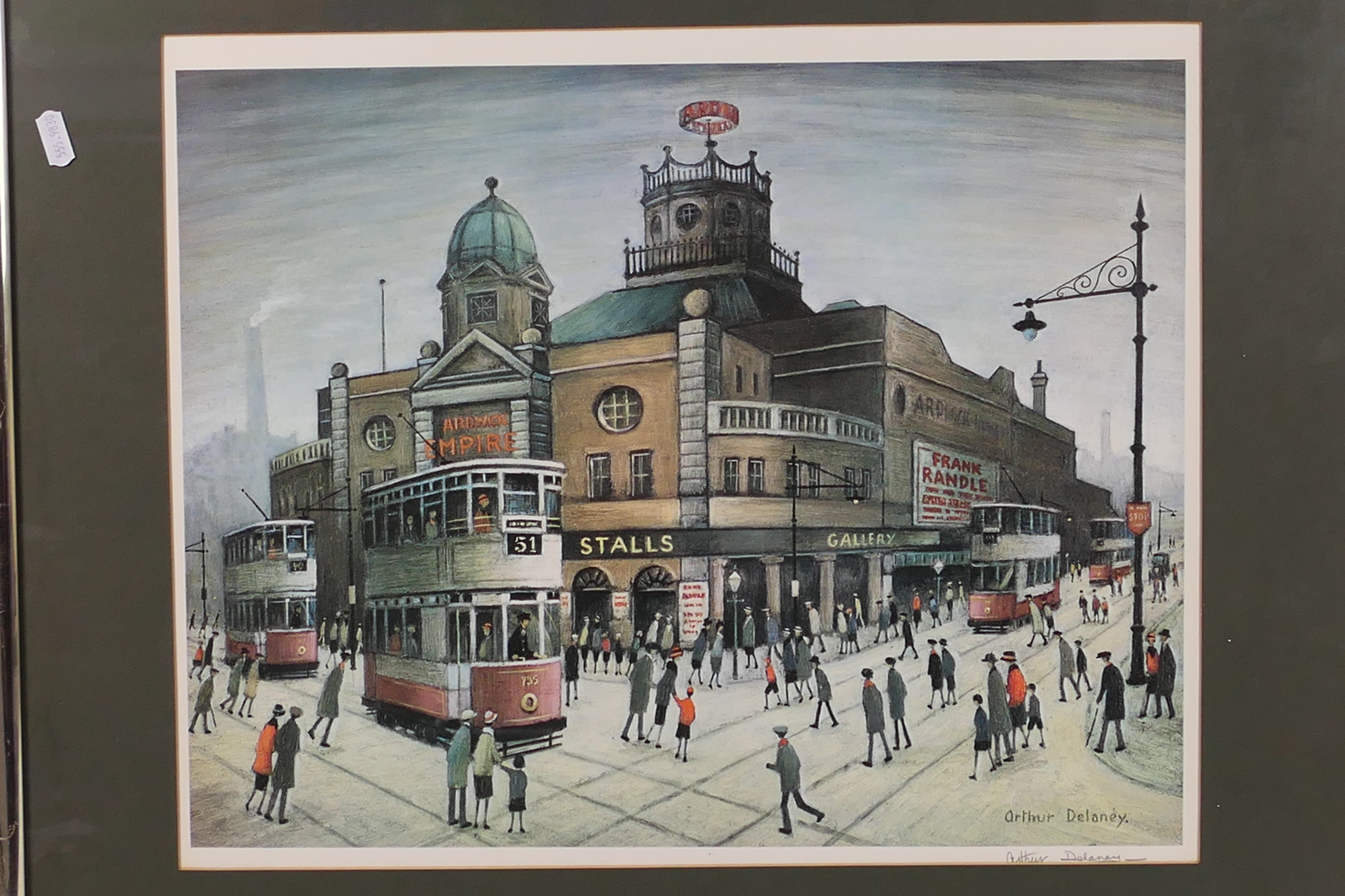 An Arthur Delaney pencil signed print, Ardwick Empire, Manchester, blind stamp lower left, - Image 2 of 3