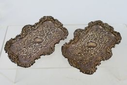 A small pair of Victorian silver dishes, Birmingham assay 1896, sponsors mark for Henry Matthews,