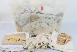 A collection of vintage linen.