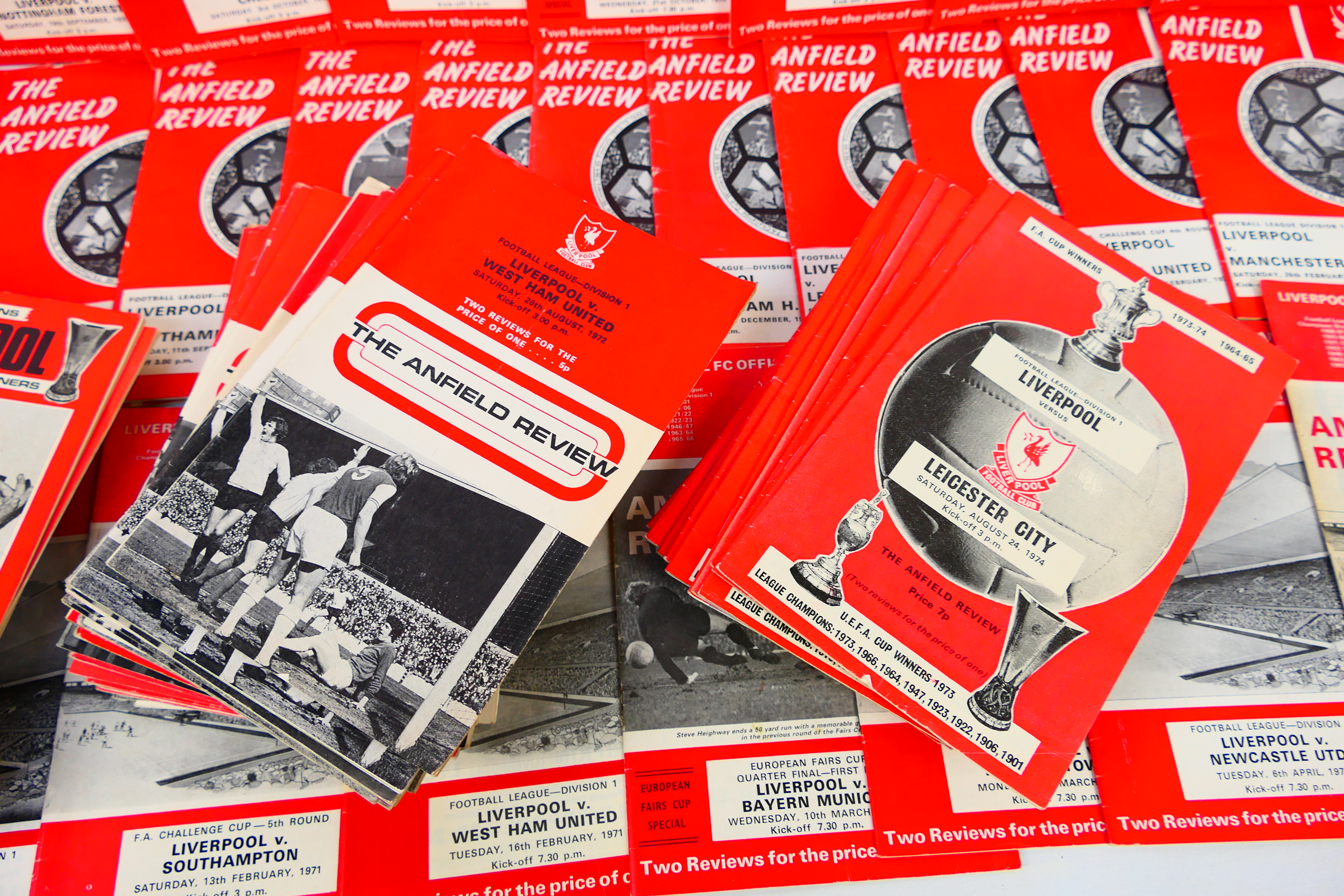 Liverpool Football Club - A collection of home programmes from the 1970's, league games, - Image 3 of 3