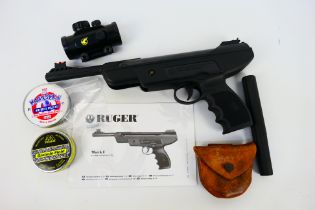 A Ruger mark 1 4.5mm (0.177) cal. break action air pistol.