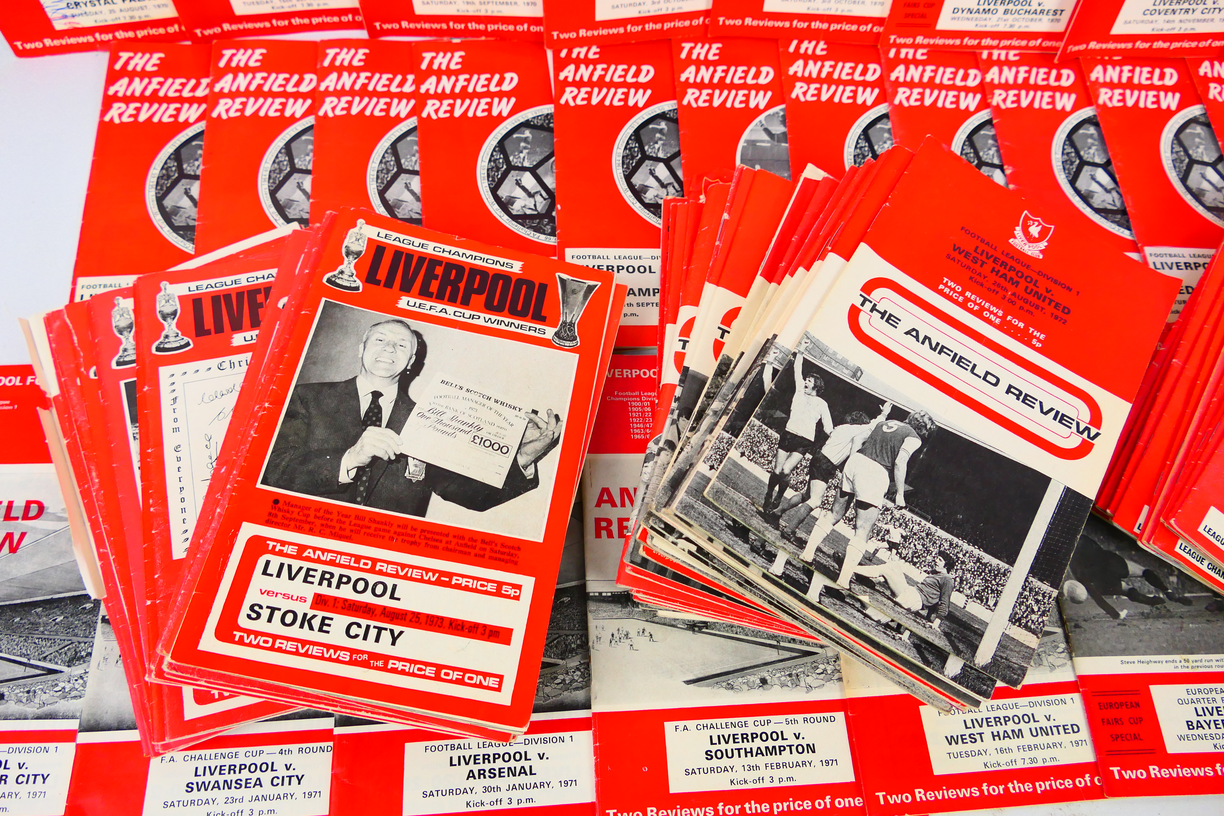 Liverpool Football Club - A collection of home programmes from the 1970's, league games, - Image 2 of 3