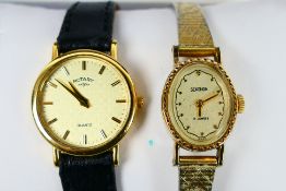 A boxed Rotary wrist watch and one other.