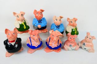 Nine Wade Natwest Bank pig money banks.