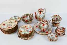 A quantity of Japanese tea wares, approximately 30 pieces.