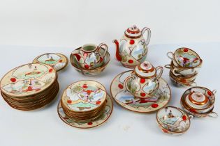 A quantity of Japanese tea wares, approximately 30 pieces.