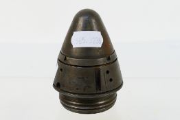 A World War Two (WW2 / WWII) German ZZS/60nA mechanical fuse, dated 1944, makers mark hhj,