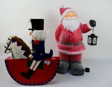 Christmas Decorations - A Father Christmas figure,