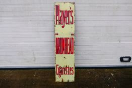 Advertising - An enamel advertising sign for Player's Drumhead Cigarettes,