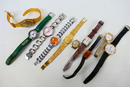 A collection of wrist watches to include Rotary, Seiko, Swatch and other.