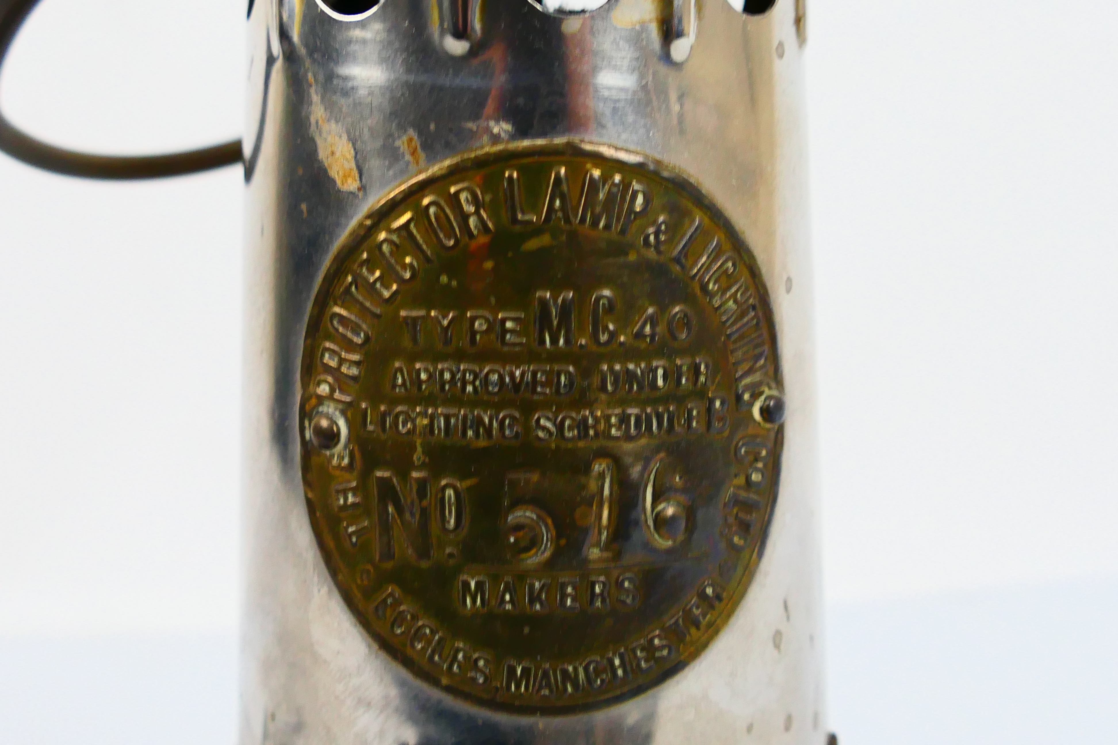 A Protector Lamp & Lighting Co Ltd Type MC40 safety lamp numbered 516, - Image 2 of 5