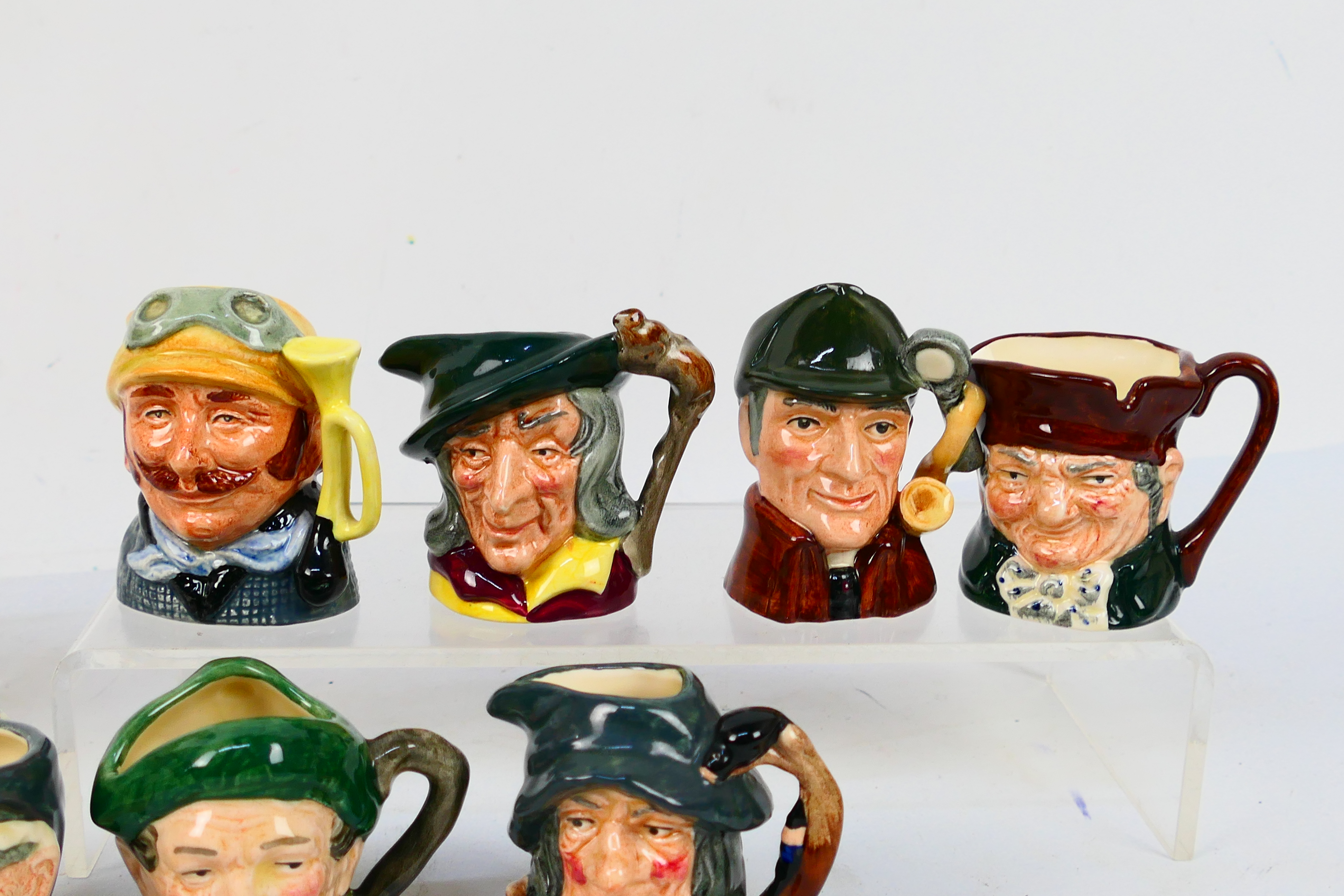 A collection of Royal Doulton small character jugs and a Winston Churchill Toby jug, - Image 3 of 8