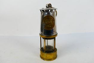 A Protector Lamp & Lighting Co, Eccles Manchester, Type MC40 safety lamp, 24 cm (h).