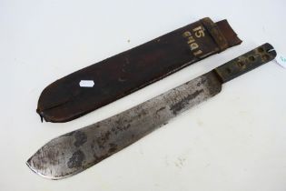 A World War Two (WW2 / WWII) British army issue machete,