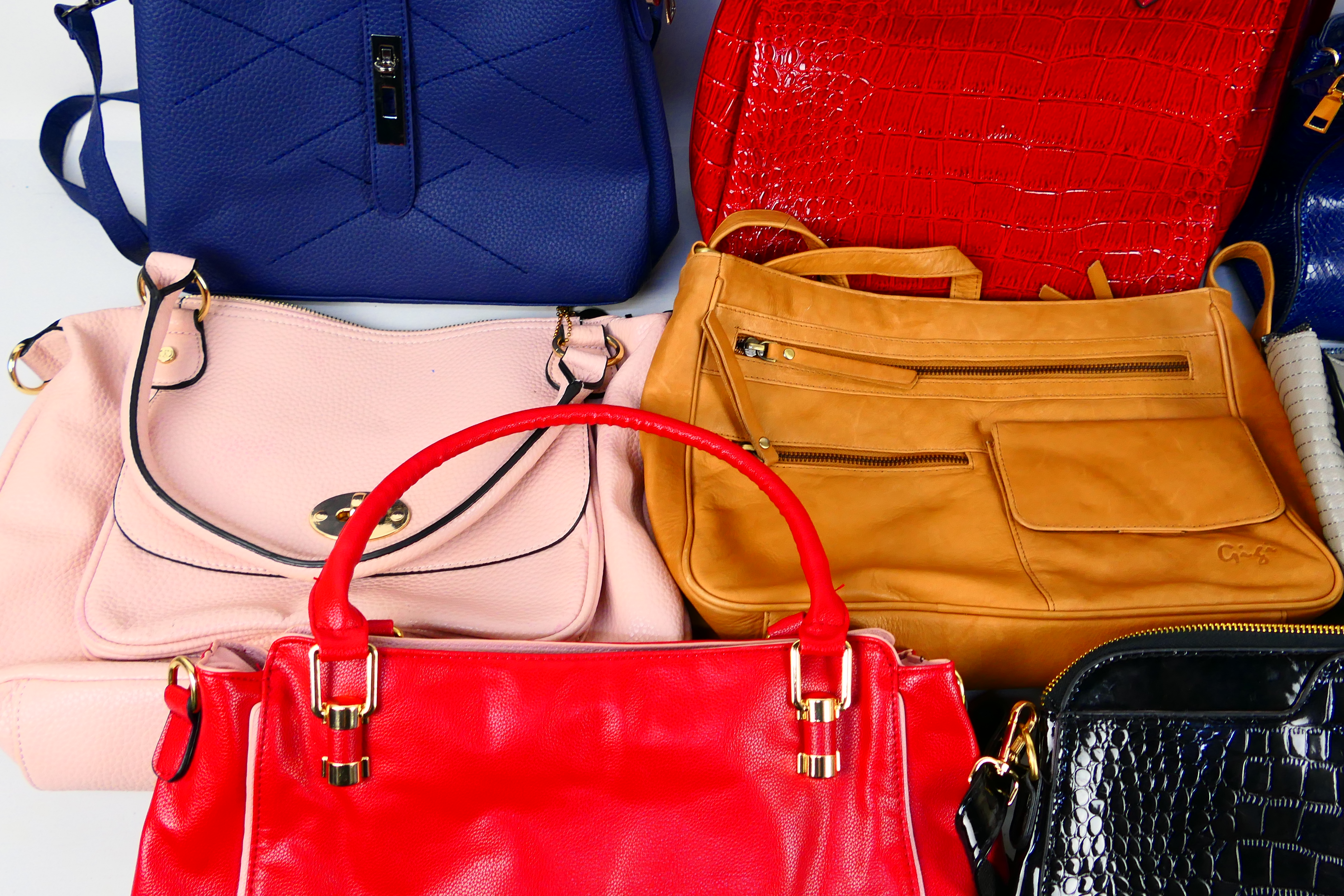 Gigi, M and S, Other - Handbags to include a beige leather Gigi handbag, red handbag, - Image 3 of 6