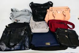 Quenchy, Principles, Jingpinpiju, Other -handbags to include a light pink unmarked handbag,