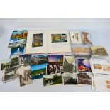 Deltiology - A collection of postcards including an album of cathedral related cards with notations.