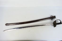 British 1890 pattern Cavalry troopers sword, the 87 cm (l) single edge, slightly curved,