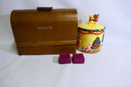 Disney Store, Past Times, Other - Lot includes a singer sewing machine in wooden case,