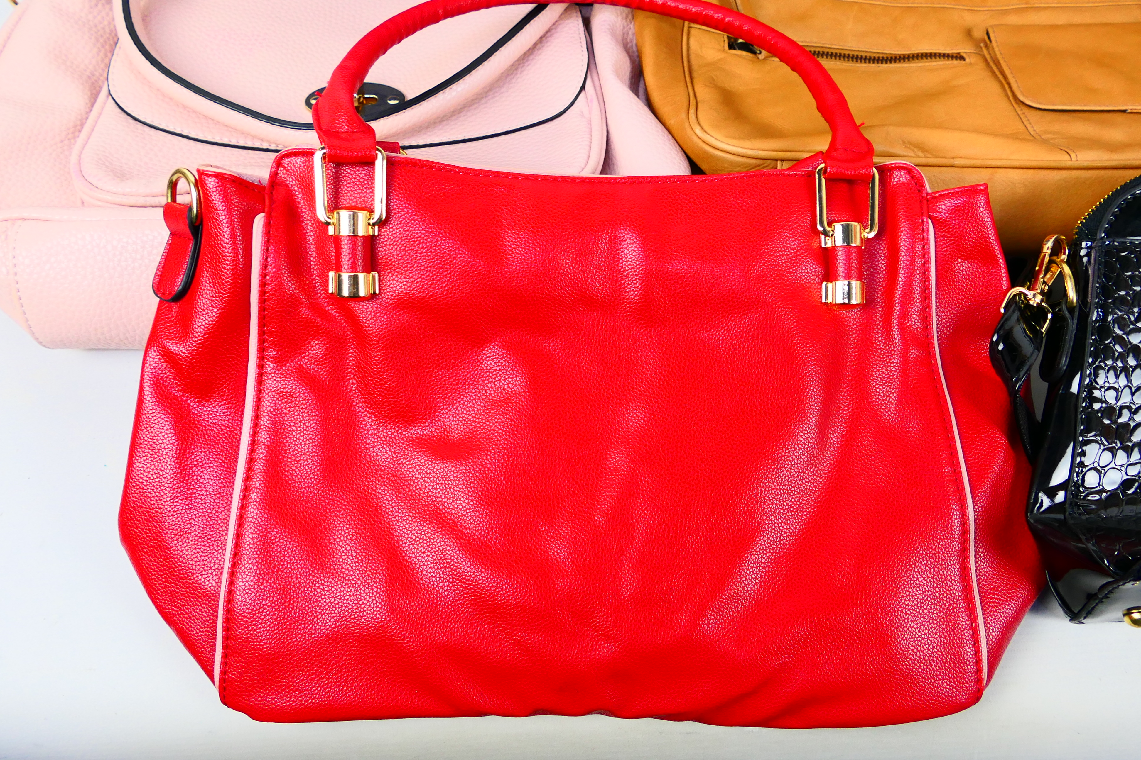 Gigi, M and S, Other - Handbags to include a beige leather Gigi handbag, red handbag, - Image 4 of 6