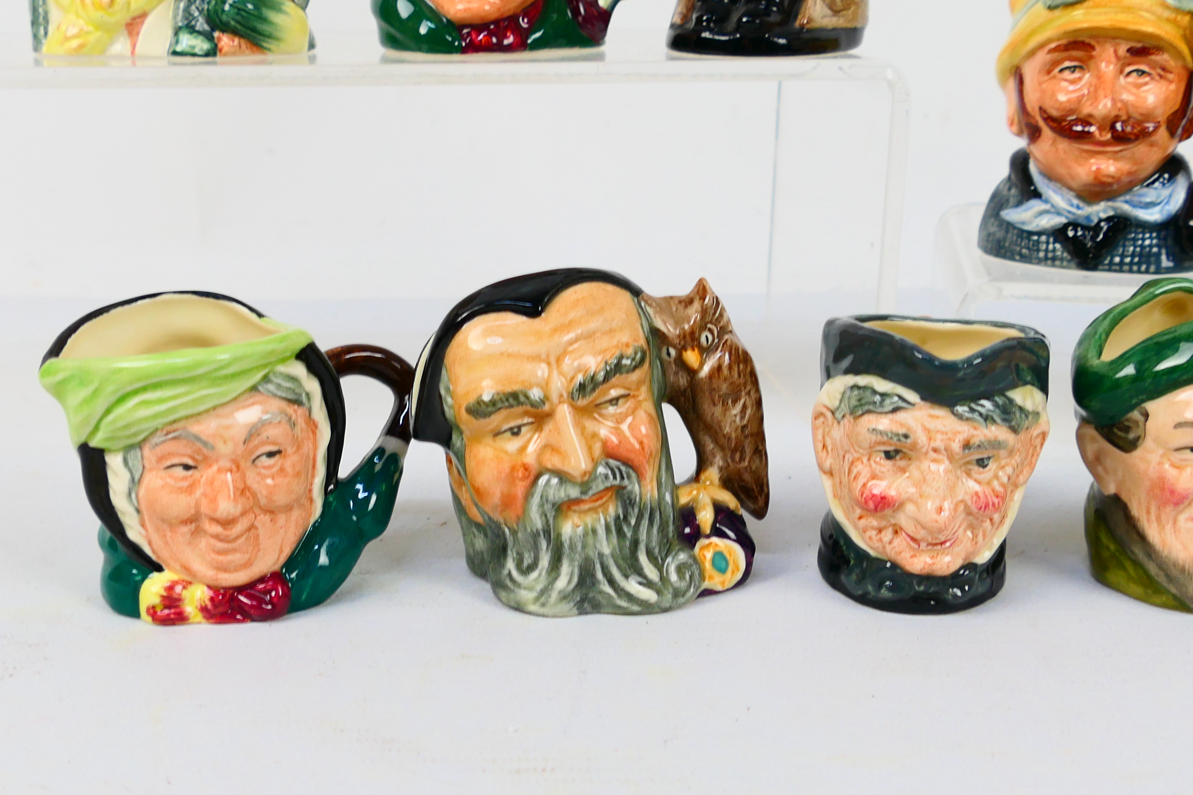 A collection of Royal Doulton small character jugs and a Winston Churchill Toby jug, - Image 8 of 8