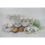 A collection of mixed tea wares to include Royal Imperial Bone China decorated with fox hunting