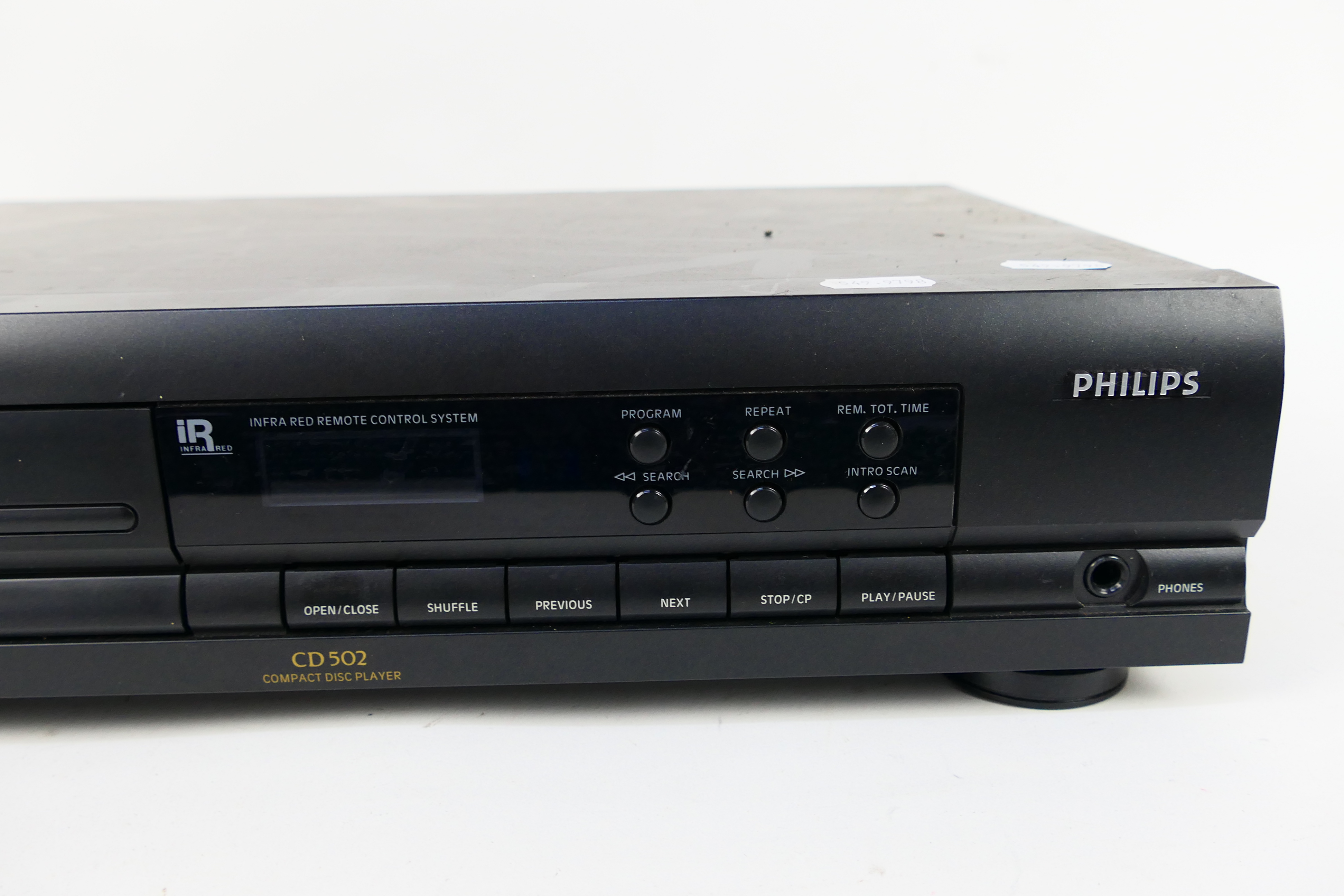 Philips - CD Separate. An unboxed Philips CD-502, unit powers on and is backlit. - Image 3 of 4