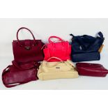 A collection of handbags to include Bolaishaxuan, S-Zone, Jindian and other.