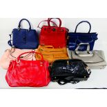 Gigi, M and S, Other - Handbags to include a beige leather Gigi handbag, red handbag,