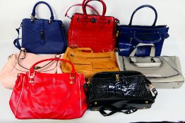 Gigi, M and S, Other - Handbags to include a beige leather Gigi handbag, red handbag,