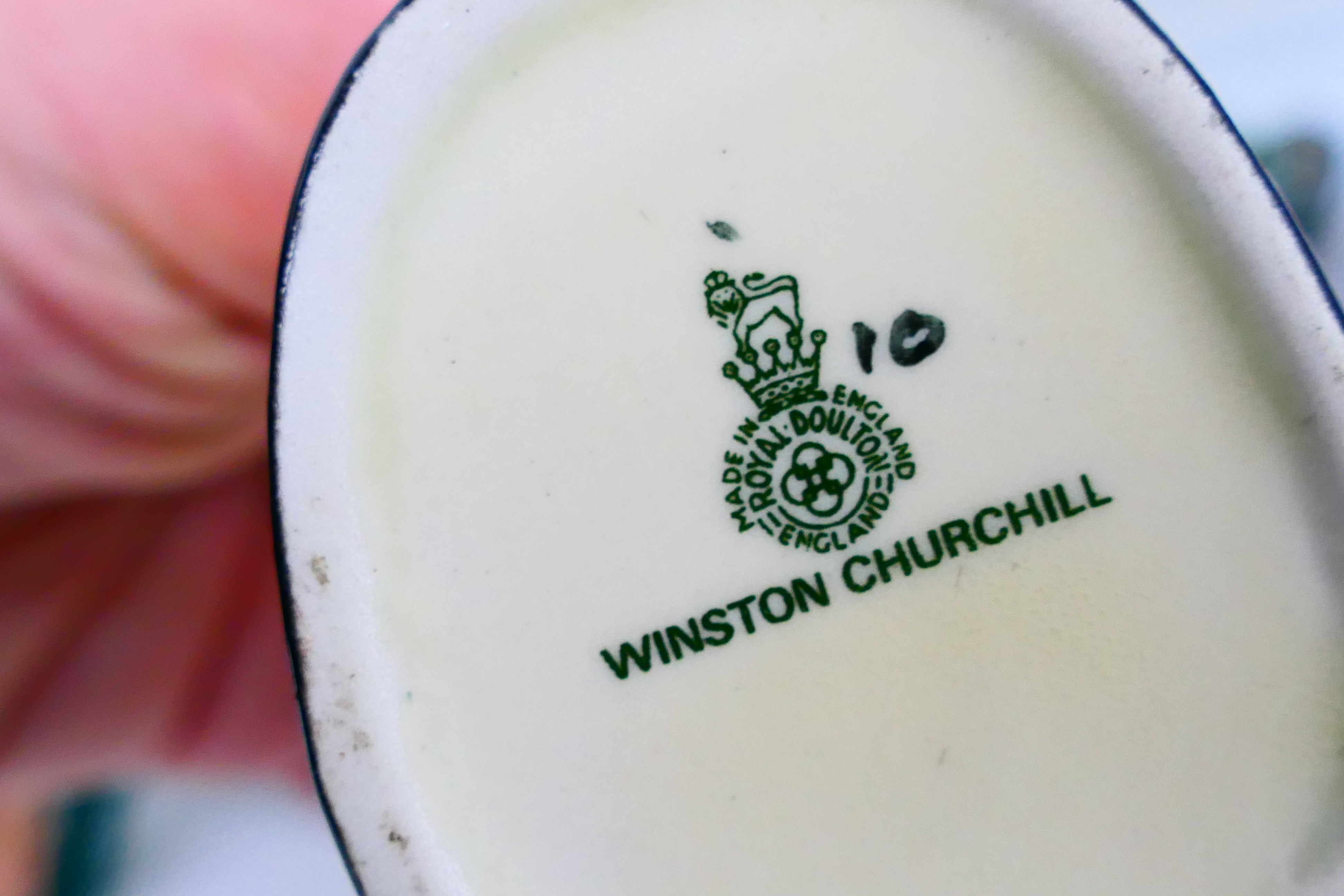 A collection of Royal Doulton small character jugs and a Winston Churchill Toby jug, - Image 5 of 8