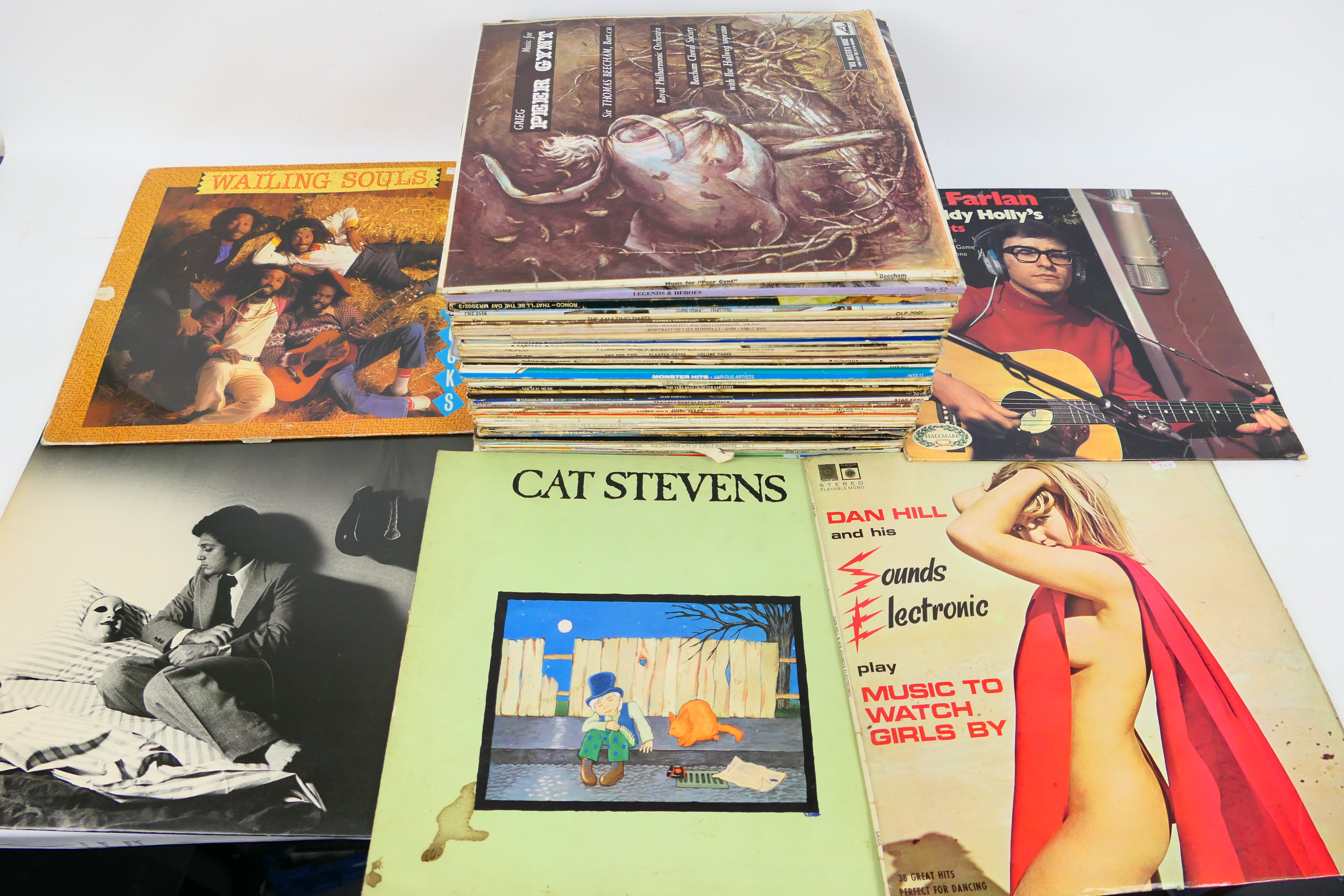 12" LP's - Records - Vinyl. A Miscelleny of Sixty records appearing in Playworn to VG condition.