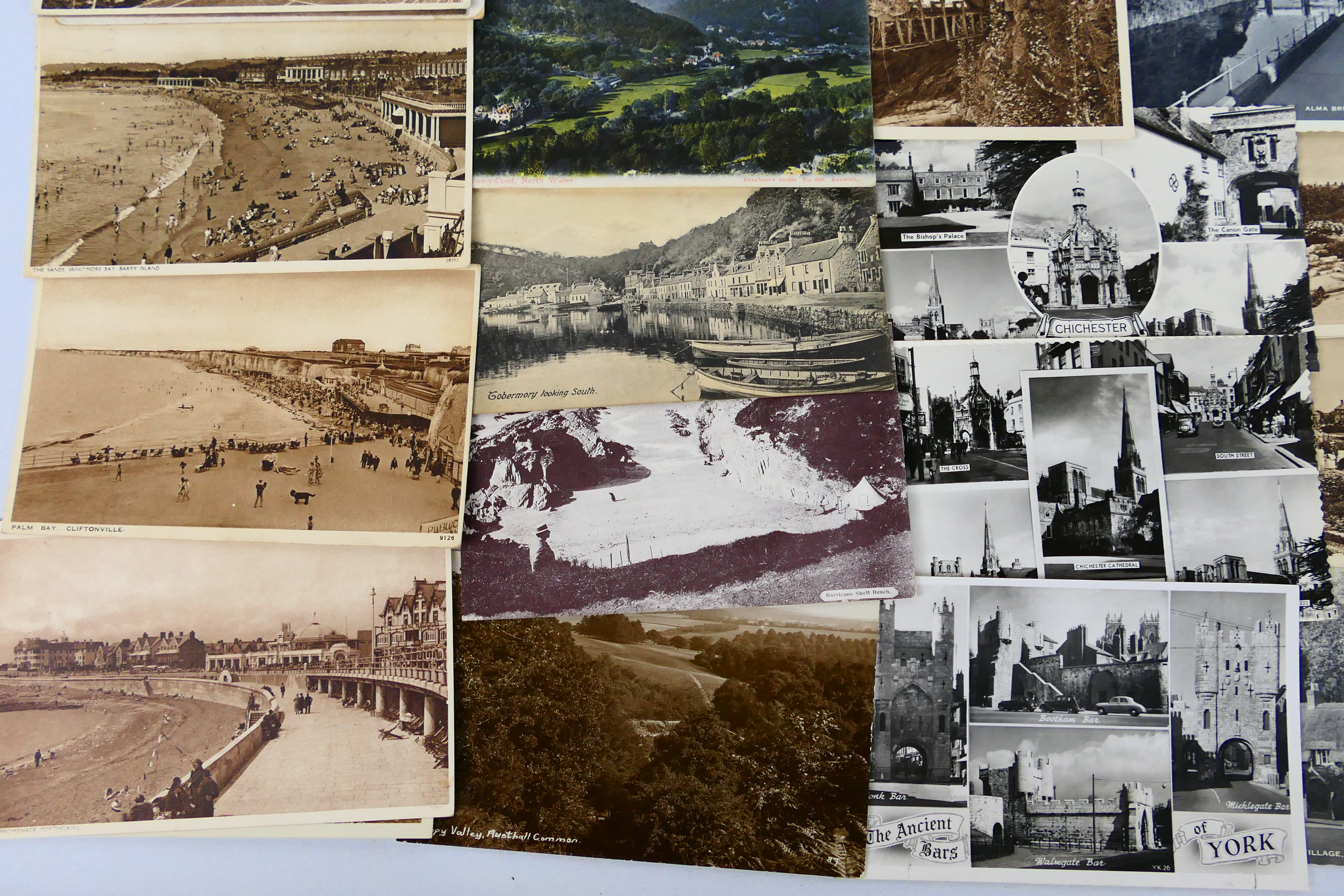 Deltiology - In excess of 500 early to mid-period UK topographical cards to include real photos and - Image 4 of 7