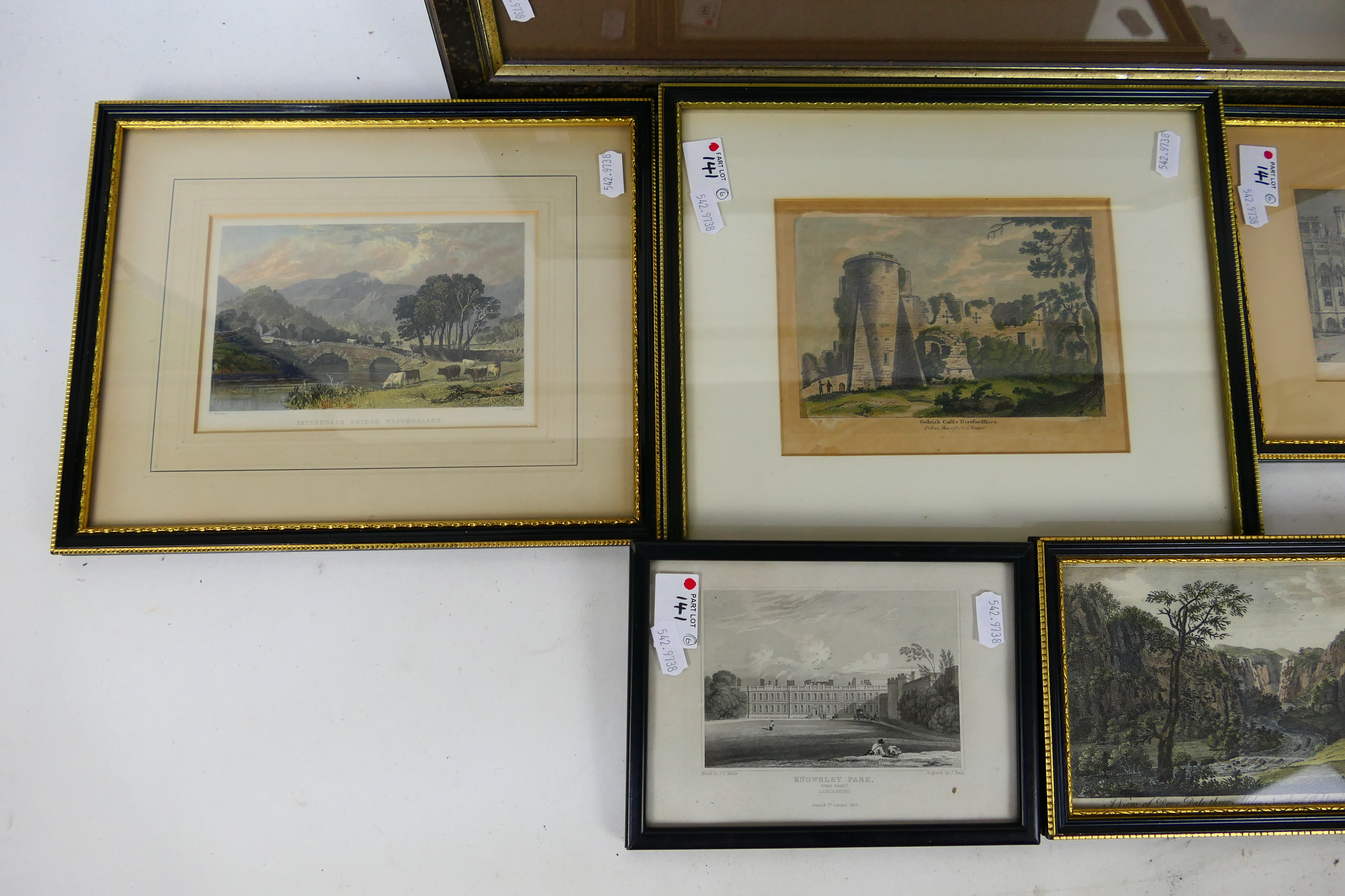 A collection of framed prints / etchings to include a hunting scene after G D Rowlandson. - Image 3 of 4