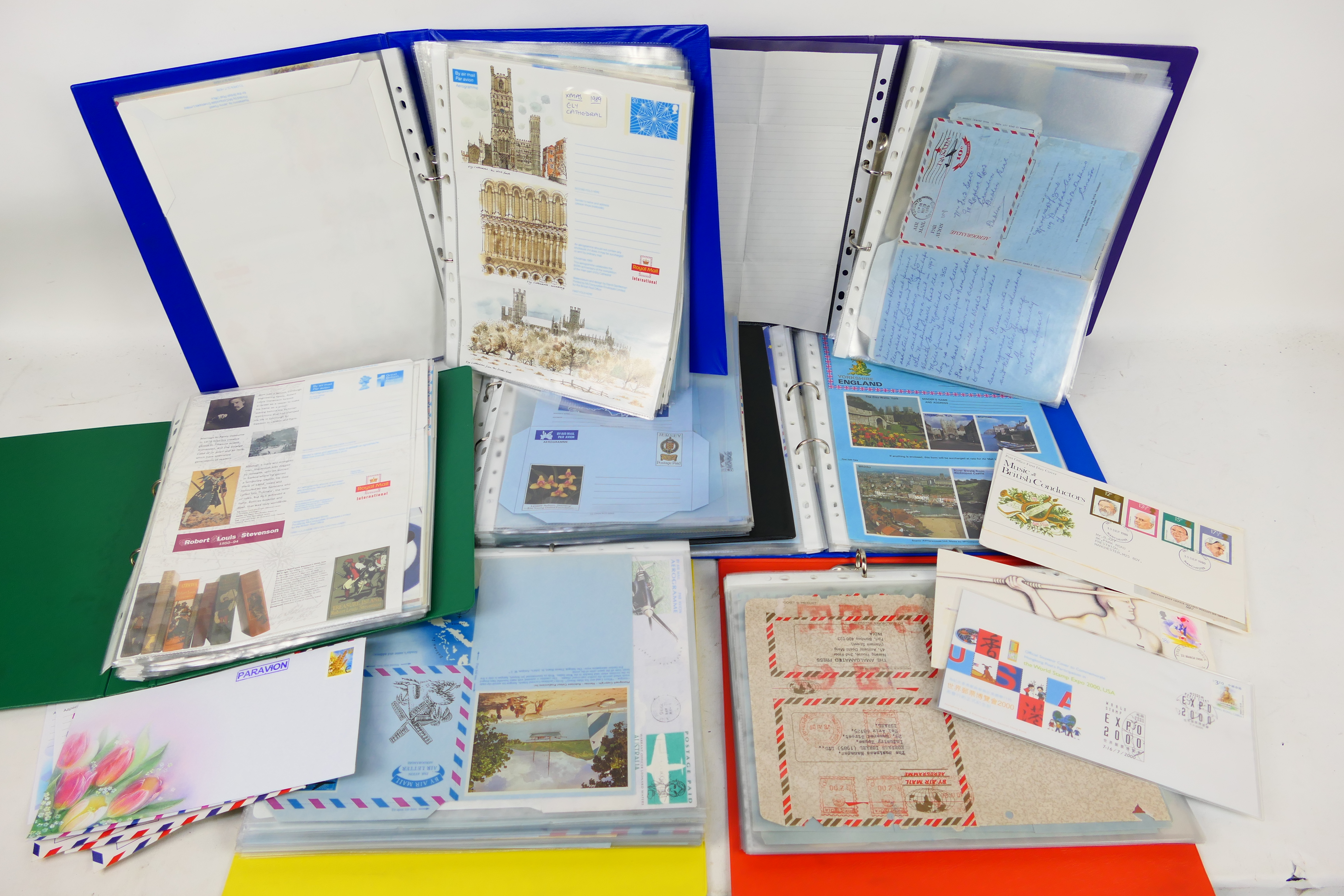 Philately - A large quantity of aerogram