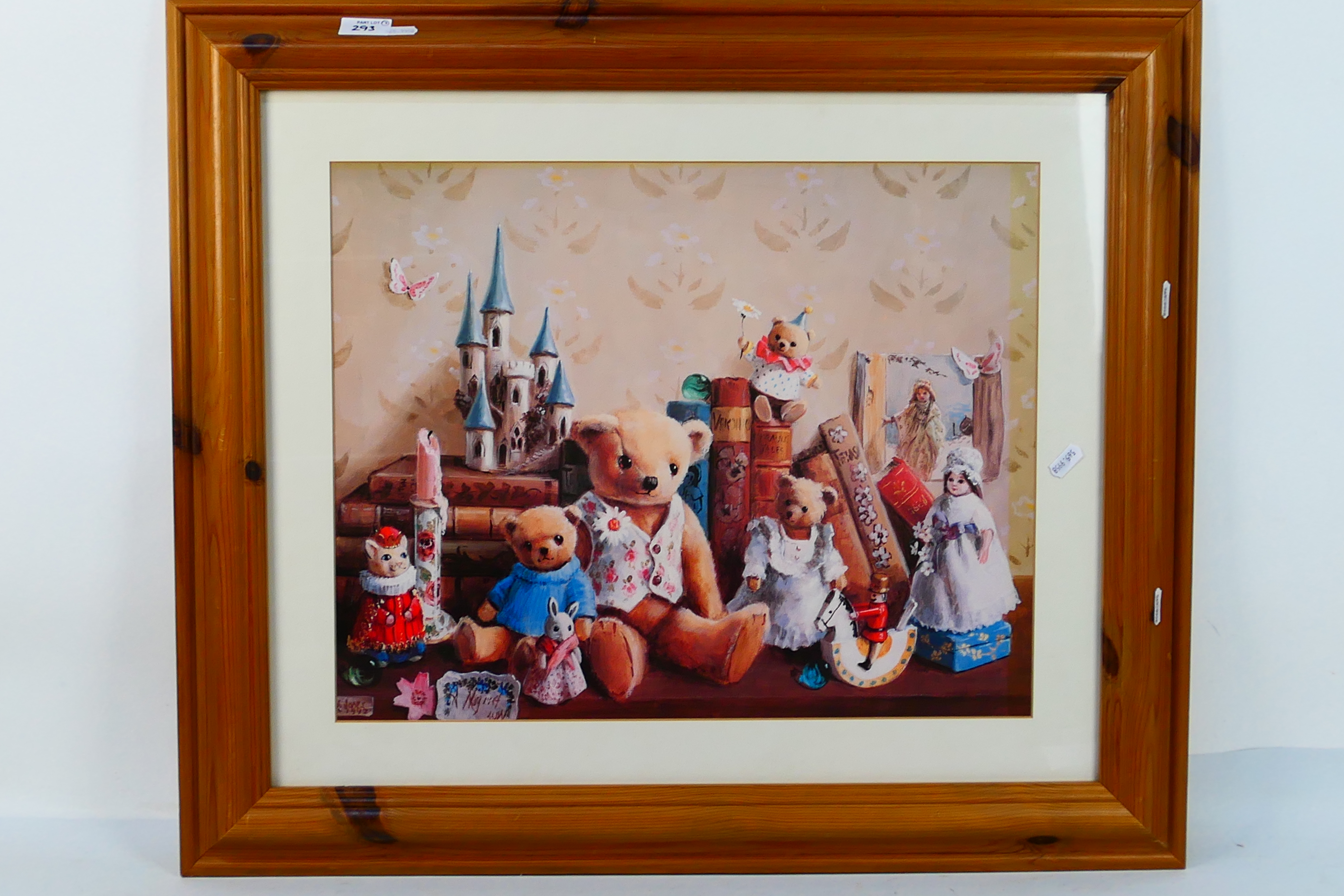 Two framed prints depicting Teddy bears - Image 3 of 4