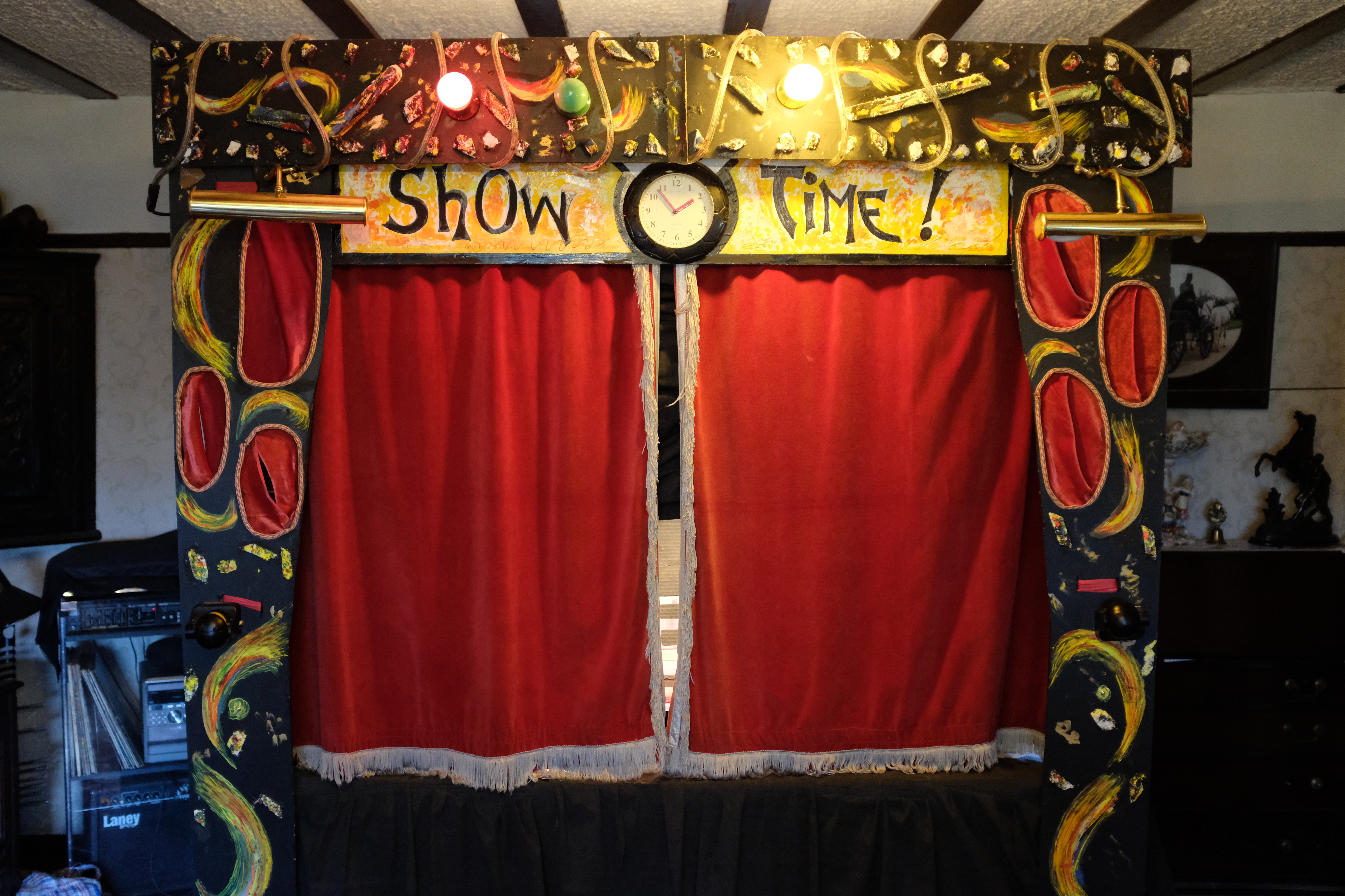 Stage - A large stage set up, ideal for larger marionette shows.