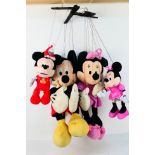 Marionettes - Mickey Mouse - Minnie Mouse.