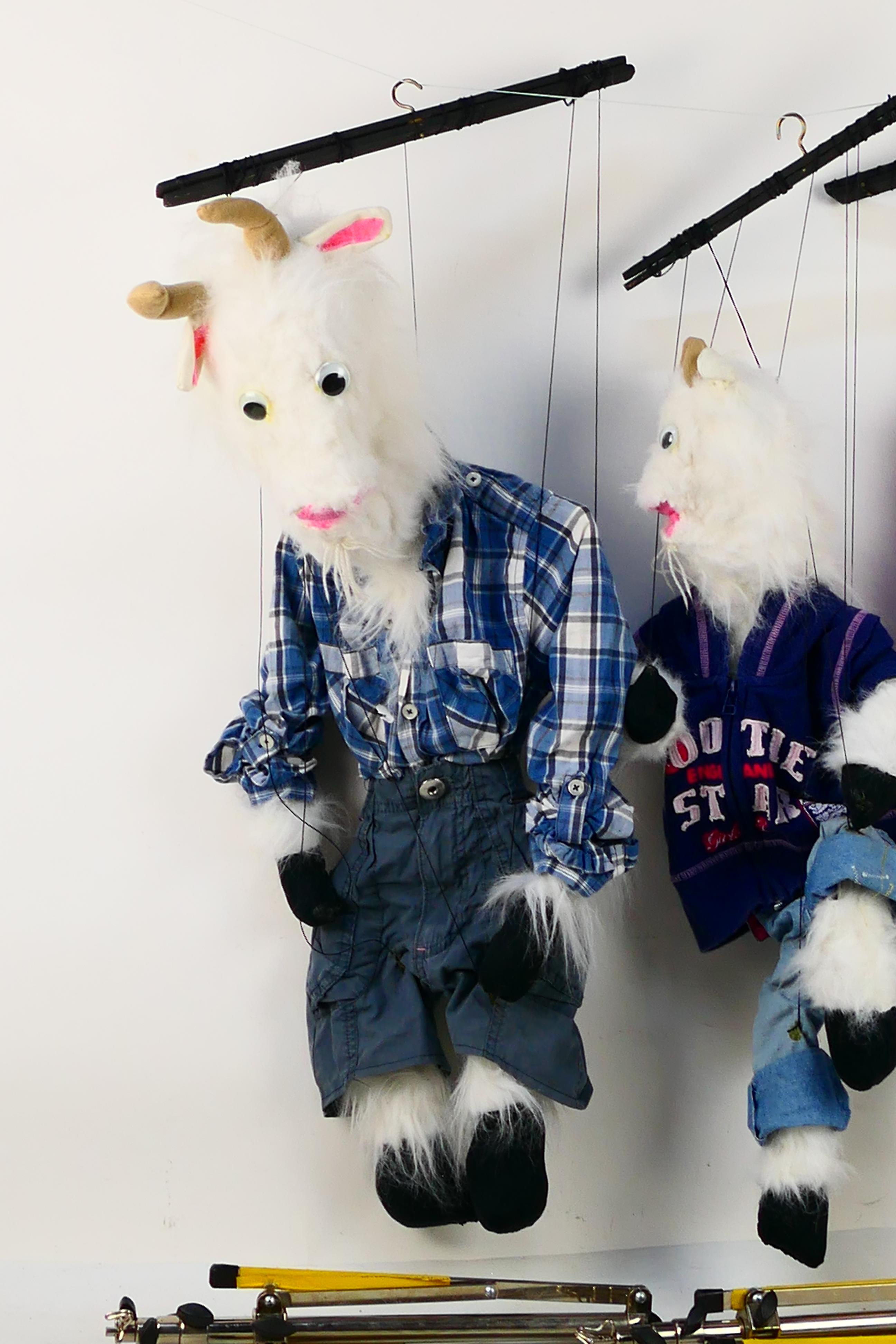 Marionettes - Three Billy Goats Gruff. - Image 2 of 8