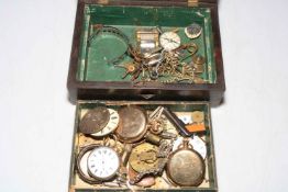 Box with watches etc.