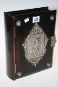 German ebonised book style box by Schutzmarke,