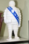 Cast Iron Michelin Man figure door stop, 56cm high.
