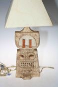 Troika double base table lamp, unmarked, 43cm to lamp holder.