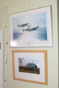 Robert Taylor, Memorial Flight, RAF print with signatures and Tornado- first working day,