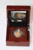 The Royal Mint - The Sovereign 2015, gold proof coin with all original packaging,